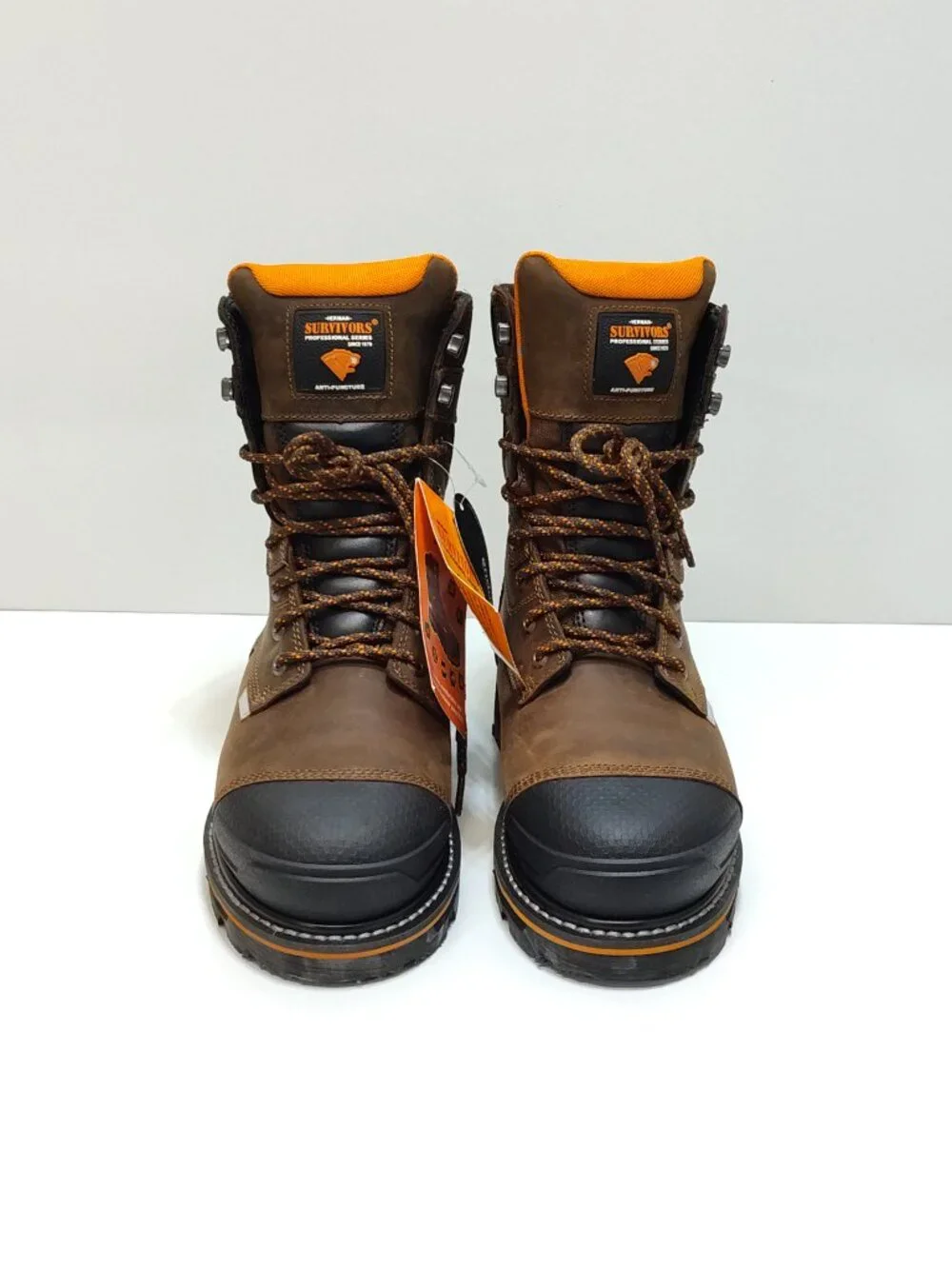 Herman Survivors Dozier Mens 7.5 Steel Toe Leather Work Boots Waterproof NWT